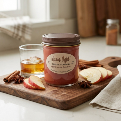 Apple Maple Bourbon-Jar Candle