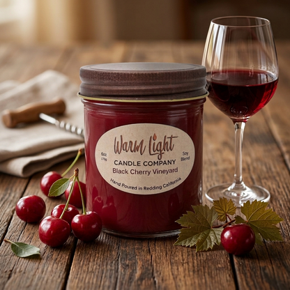 Black Cherry Vineyard-Jar Candle