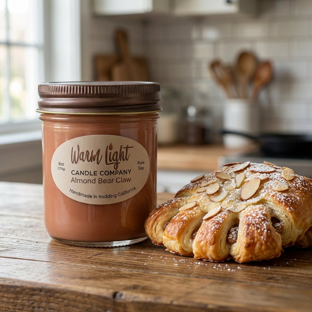 Almond Bear Claw-Jar Candle