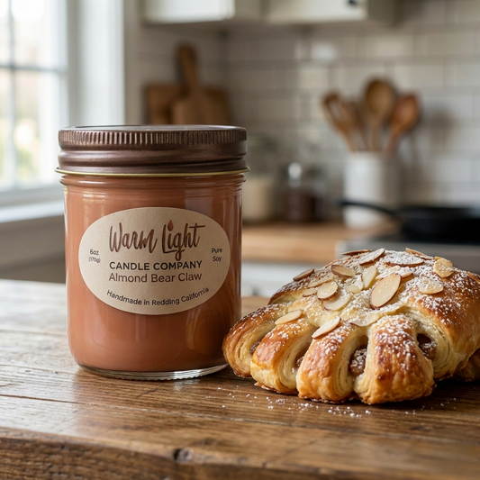 Almond Bear Claw-Jar Candle