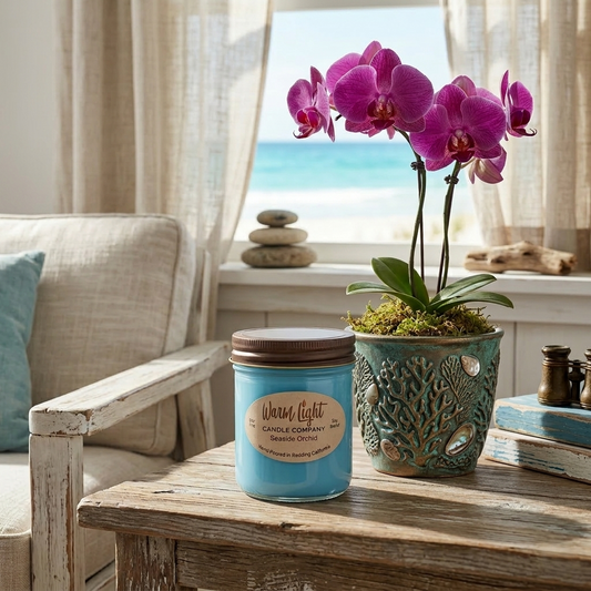 Seaside Orchid-8oz. Jar Candle