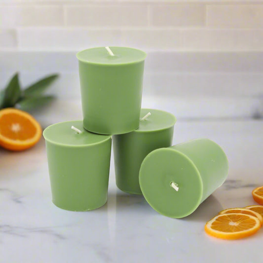 White Sage Citrus-Votive Candle 4 Pack
